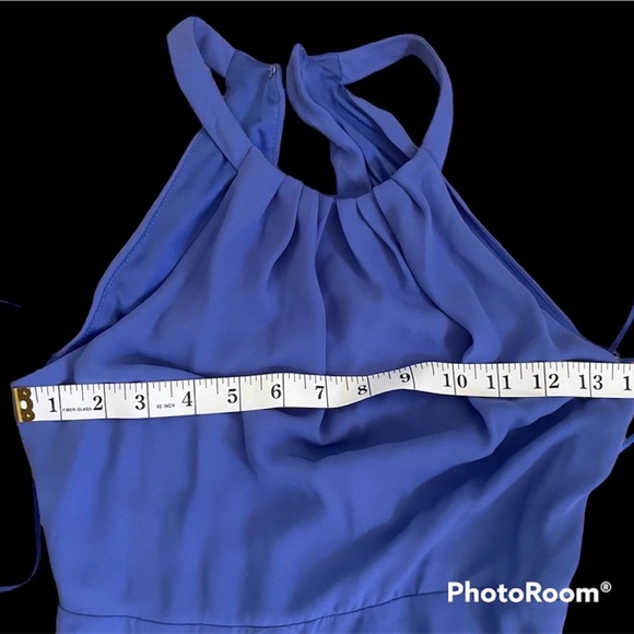Express Halter Dress Periwinkle - Picture 2 of 5